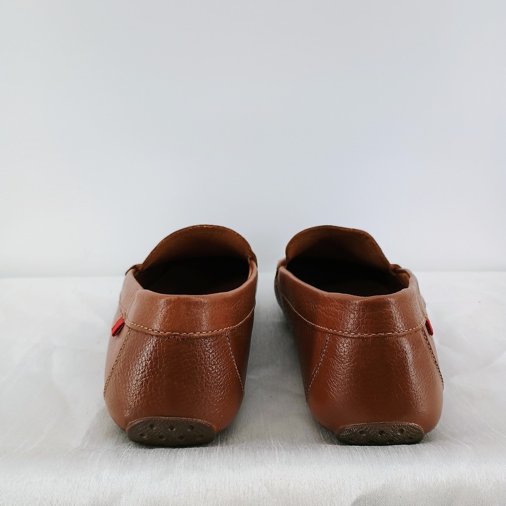 Classic Women's Brown Leather Driving Loafers - Picture 5 of 9